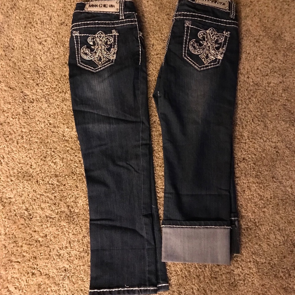 2 pair NWT miss Chic denimCapri jeans